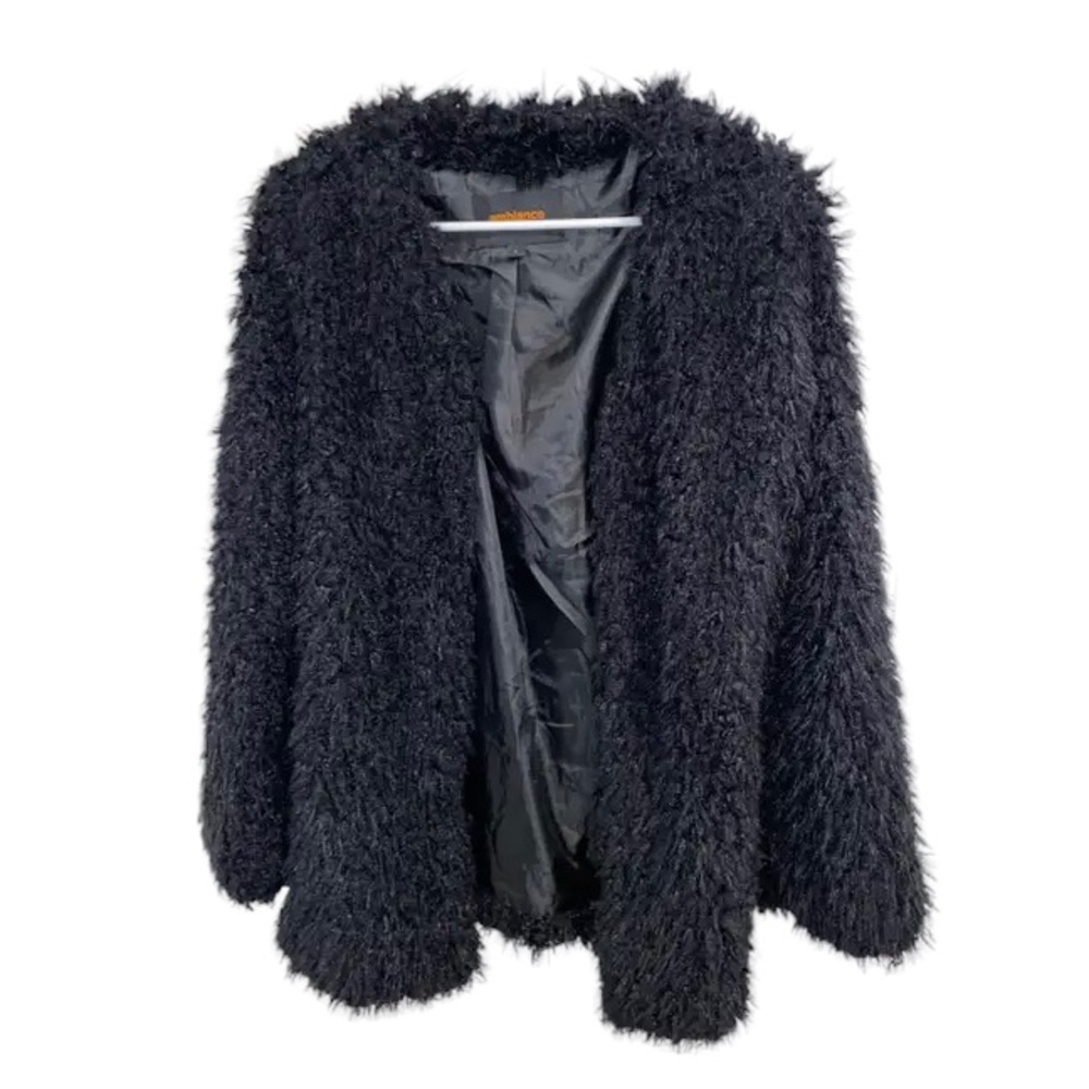 Faux fur teddy bear jacket